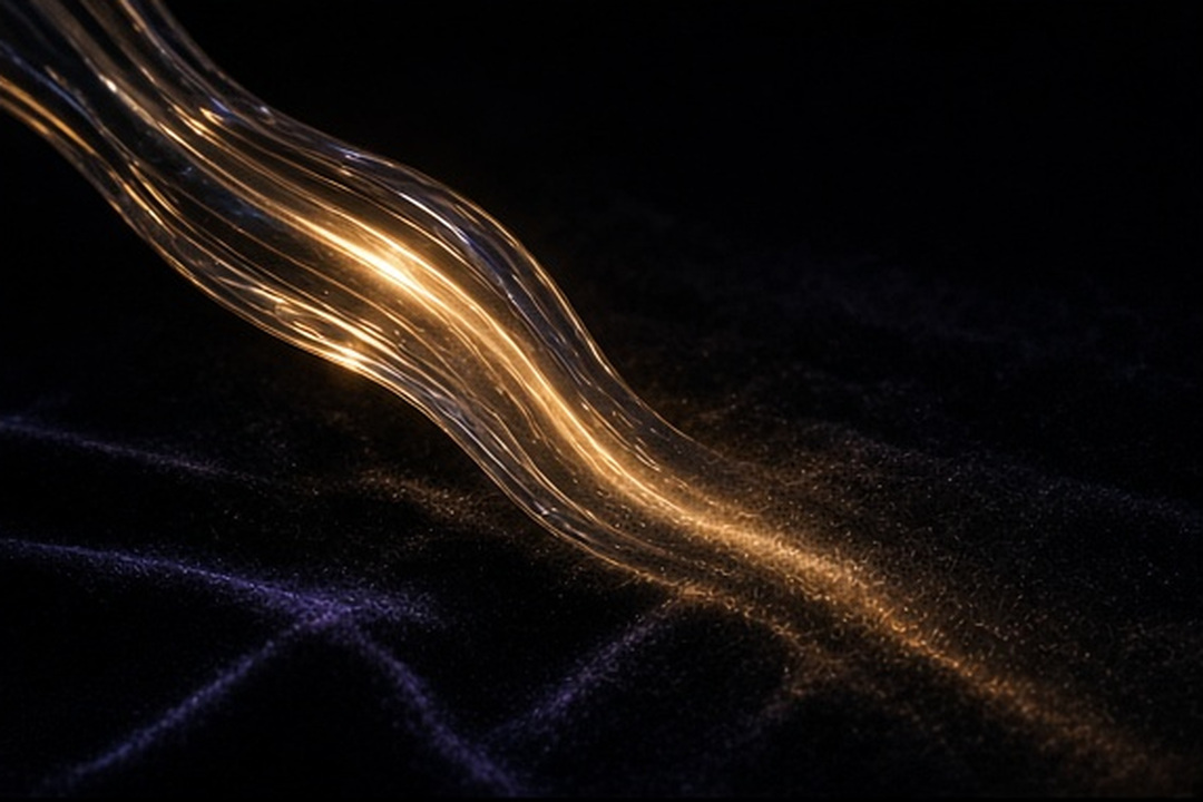 A first fading glass-light trace