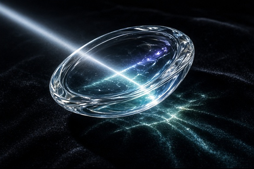 A quiet still life of optical glass tools