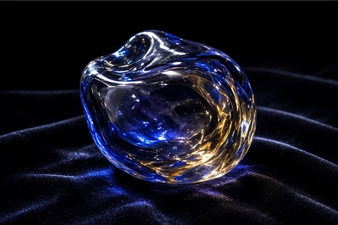 A bounded set of small light traces inside one glass vessel